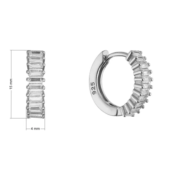 Stříbrné kroužky se zirkony 11771.1