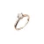 Pozlacený stříbrný prsten s jemným zirkonem 15014.1 rose gold