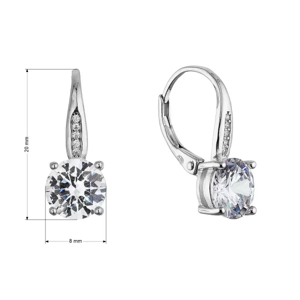 Stříbrné visací náušnice 11630.1