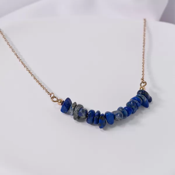 Náhrdelník s kamenem lapis lazuli 42037.3 ocel