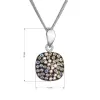 Stříbrný náhrdelník se Swarovski krystaly 32088.3 moonlight