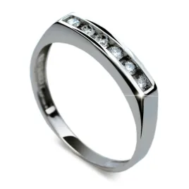 Dámský prsten bílé zlato 585/1000 přírodní diamant G/SI DF1863