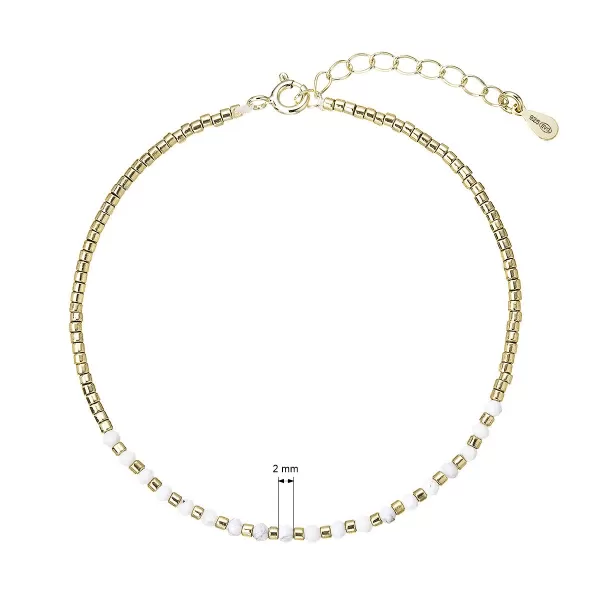 Pozlacený náramek s howlity 13112.1