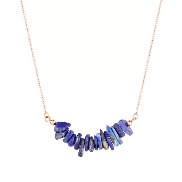 Náhrdelník s kamenem lapis lazuli 42037.3 ocel