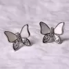 Stříbrné náušnice motýlci s perletí 11804.1