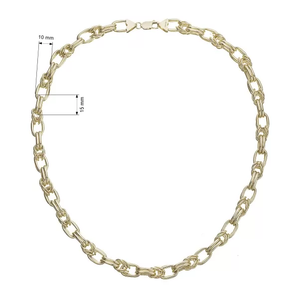 Masivní náhrdelník pozlacený 72087