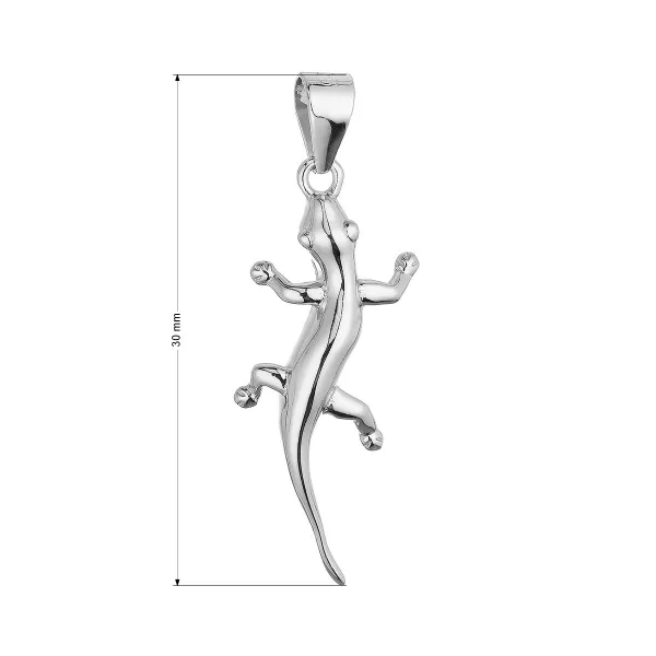 Stříbrný přívěsek ještěrka 64037