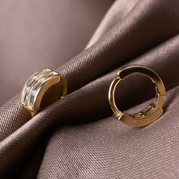 Pozlacené kroužky se zirkony 11768.1