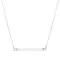 Ocelový náhrdelník bílý 42038.1
