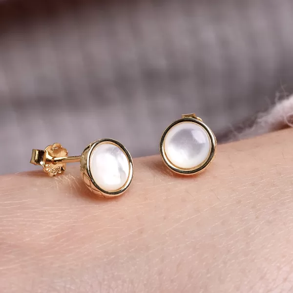 Pozlacené náušnice kolečka 11798.1