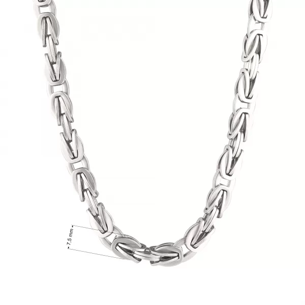 Náhrdelník pánský z pískované oceli 42011.1