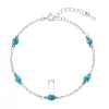 Stříbrný náramek s apatity 13111.3