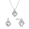 Sada šperků se zirkony kapičky 19037.1