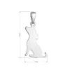 Stříbrný přívěsek pes 64097