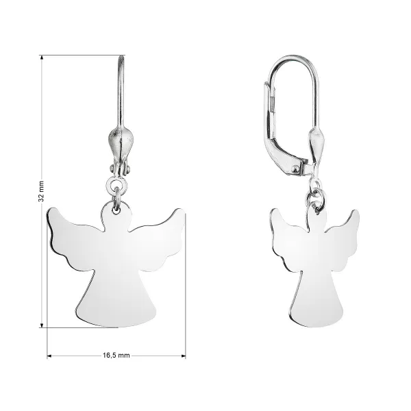 Stříbrné náušnice andělé 61133