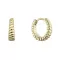 Pozlacené náušnice kruhy 61160