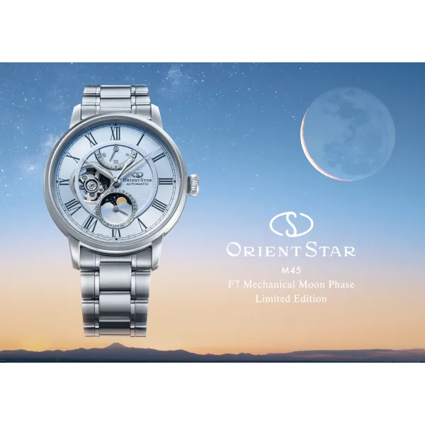 Orient Star Classic M45 F7 Moon Phase Open Heart Automatic RE-BT0007L00B Limited Edition 190pcs (+ náhradní řemínek)