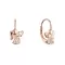 Pozlacené stříbrné náušnice andělé se srdíčky 11721.1 rose gold