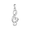 Stříbrný přívěsek houslový klíč 64033