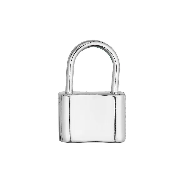 Stříbrný přívěsek visací zámek 64098