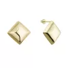 Pozlacené stříbrné náušnice velké kosočtverce 61128