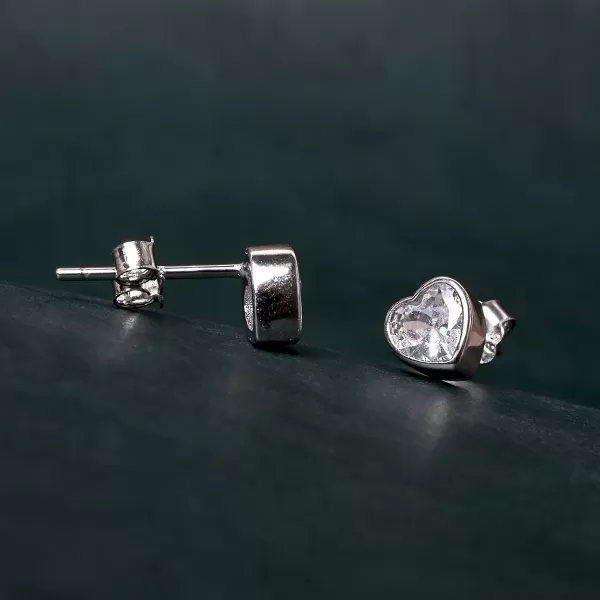 Sada šperků se zirkony srdíčka 19036.1