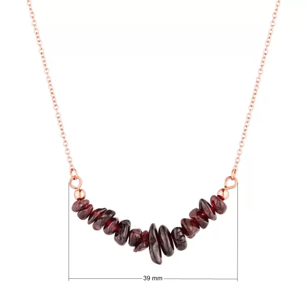 Náhrdelník s kamenem rudý avanturín 42037.3 ocel