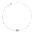 Stříbrný náramek AMELIA 13M00002 moissanite