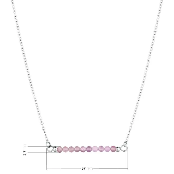 Ocelový náhrdelník fialový 42038.3