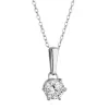 Stříbrný náhrdelník MIA 12M00002 moissanite