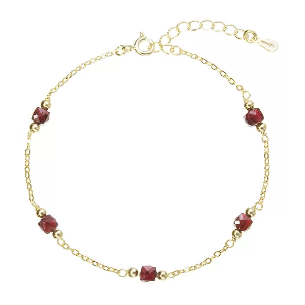 Pozlacený náramek s granáty 13111.3