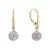 Pozlacené náušnice kuličky se Swarovski krystaly 31326.1