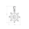 Stříbrný přívěsek kormidlo 64054