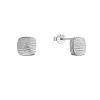 Stříbrné náušnice čtverečky 61147