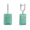 Stříbrné náušnice s amazonitem 11743.3