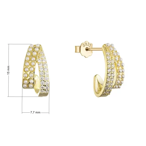 Pozlacené náušnice 11809.1