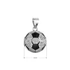 Stříbrný přívěsek fotbalový míč 14064.1 crystal