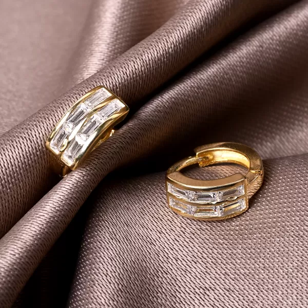 Pozlacené kroužky se zirkony 11768.1