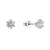 Stříbrné náušnice MIA 11M00006 moissanite