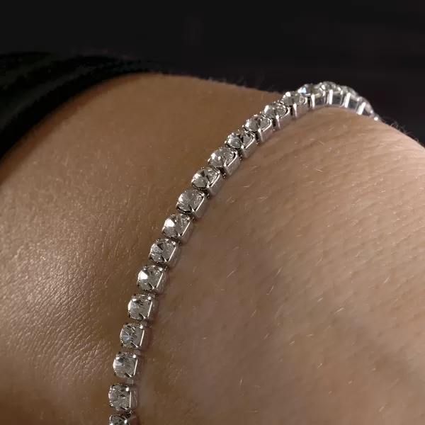 Ocelový tenisový náramek 43107.1