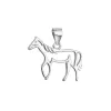 Stříbrný přívěsek kůň 64035