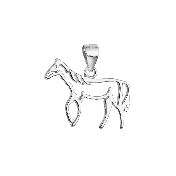 Stříbrný přívěsek kůň 64035