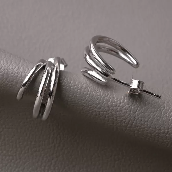 Stříbrné náušnice 61153