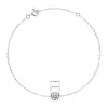 Stříbrný náramek AMELIA 13M00002 moissanite