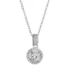 Stříbrný náhrdelník AURORA 12M00001 moissanite