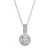 Stříbrný náhrdelník AURORA 12M00001 moissanite