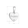 Stříbrný přívěsek srdíčko "happy" 14061.1