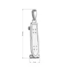 Stříbrný přívěsek skateboard 64069