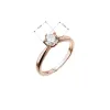 Pozlacený stříbrný prsten s jemným zirkonem 15014.1 rose gold