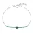 Stříbrný náramek se zelenými zirkony 13116.3 emerald